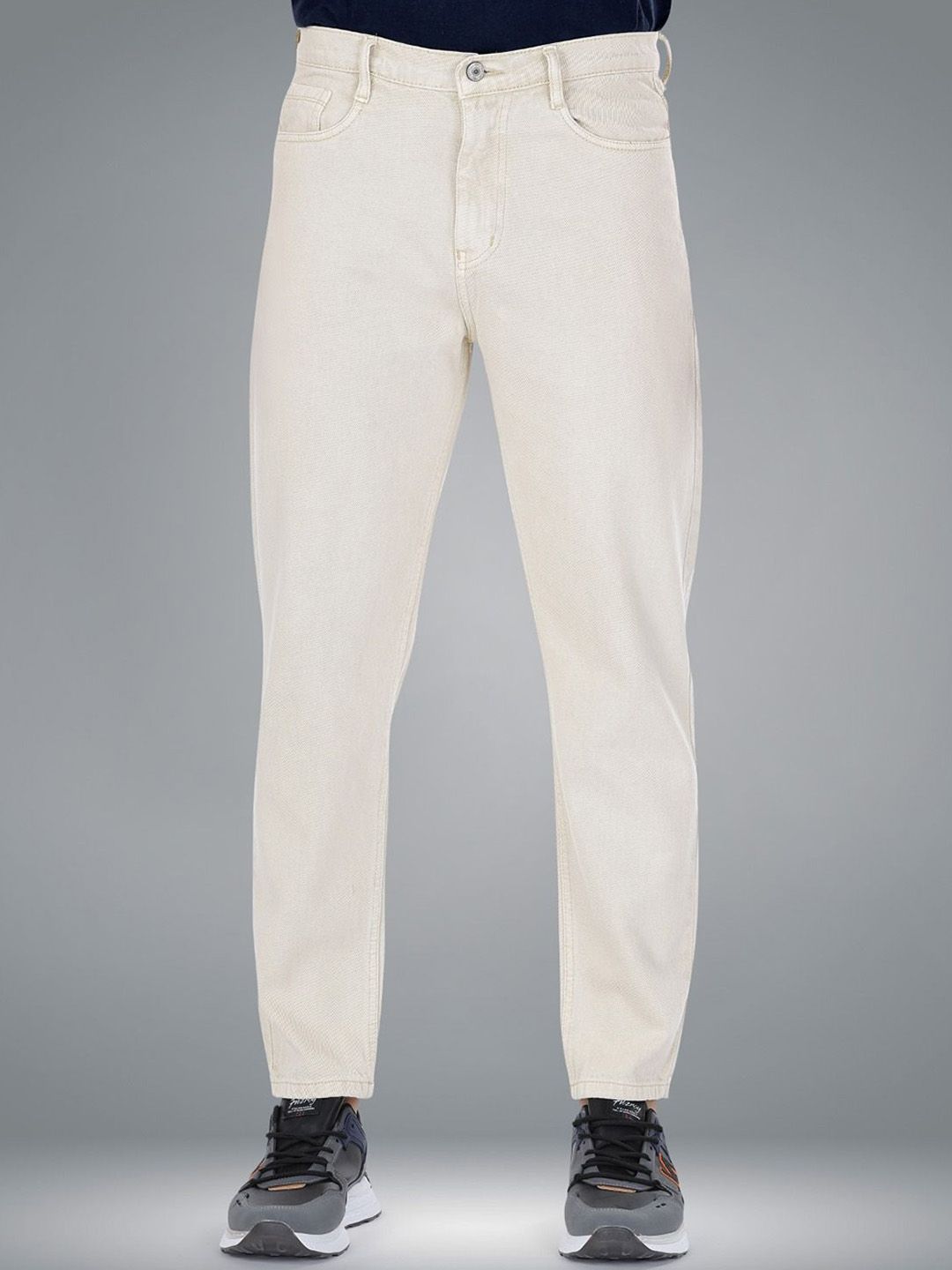 me Queen Men Straight Fit Clean Look No Fade Cotton Jeans