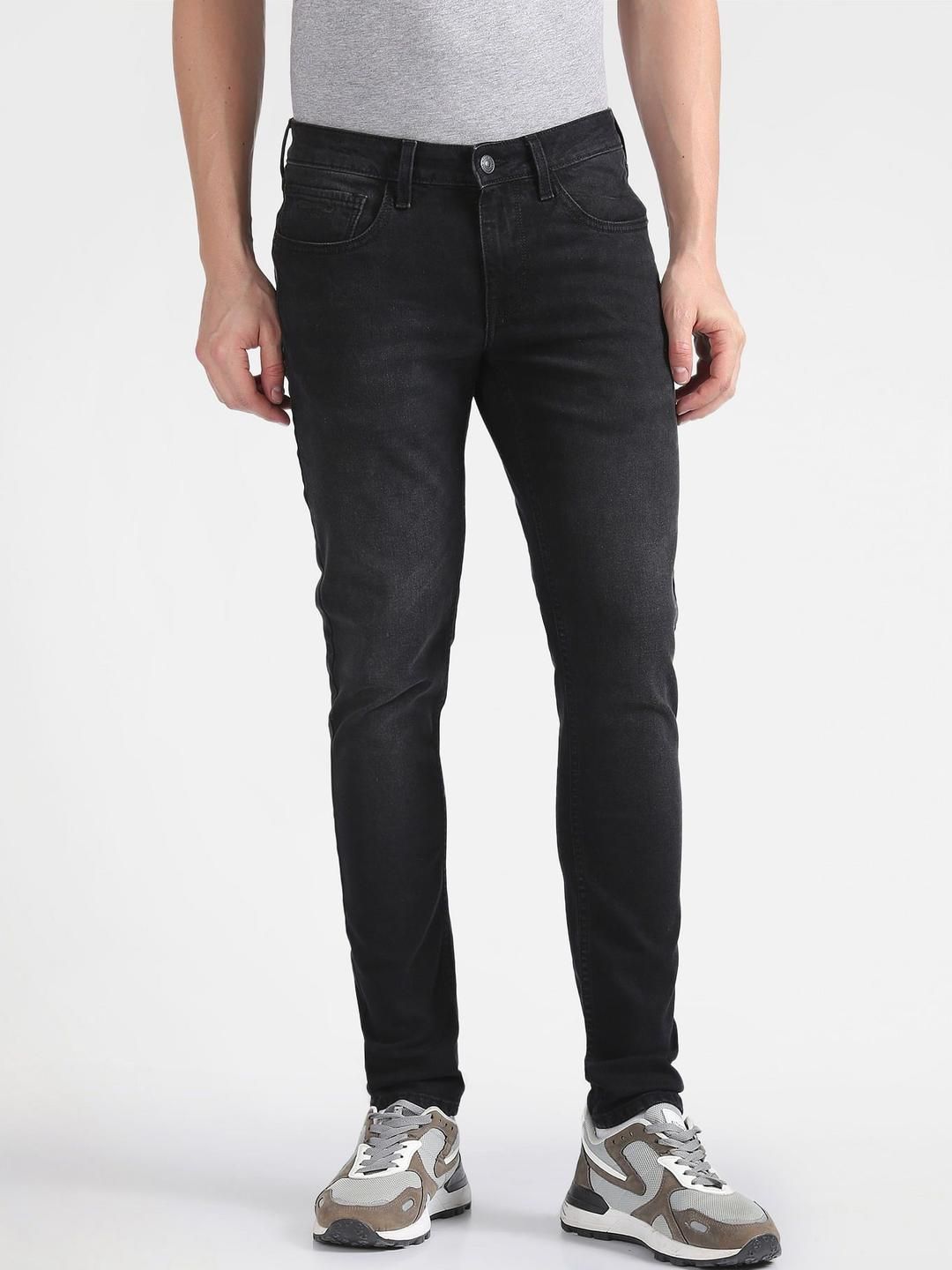 Flying Machine Men Skinny Fit Mid-Rise Light Fade Jeans