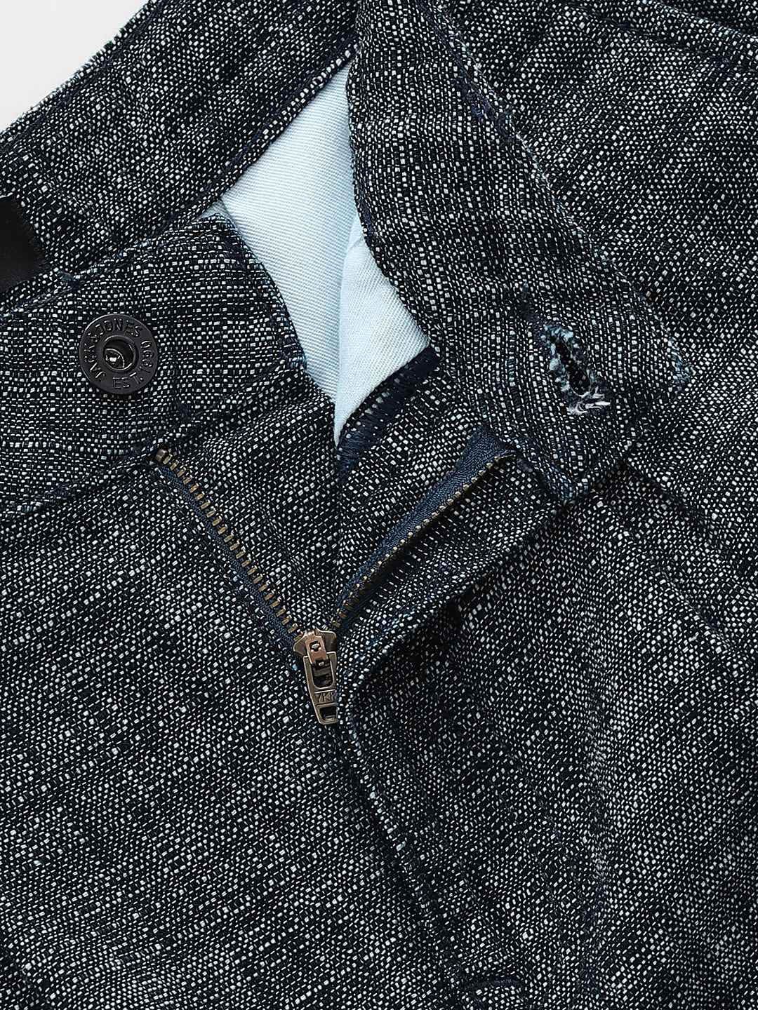 Tapered Fit Clean Look No Fade Stretchable Cotton Jeans