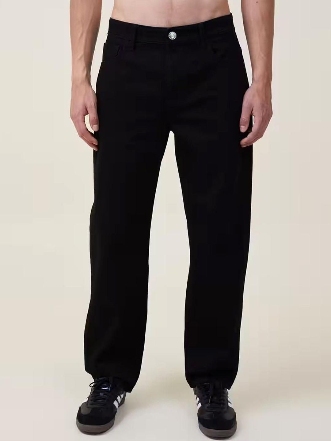 MASTERLY WEFT Men Straight Fit Mid-Rise Stretchable Jeans