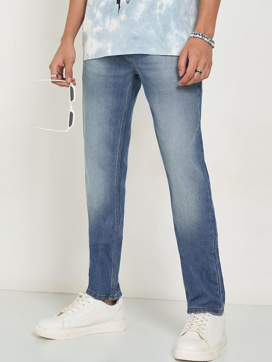 SF Jeans by Pantaloons Men Clean Look Light Fade Jeans