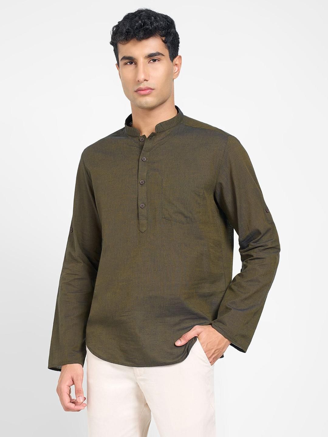 indus route by Pantaloons Men Thread Work Pathani Kurta