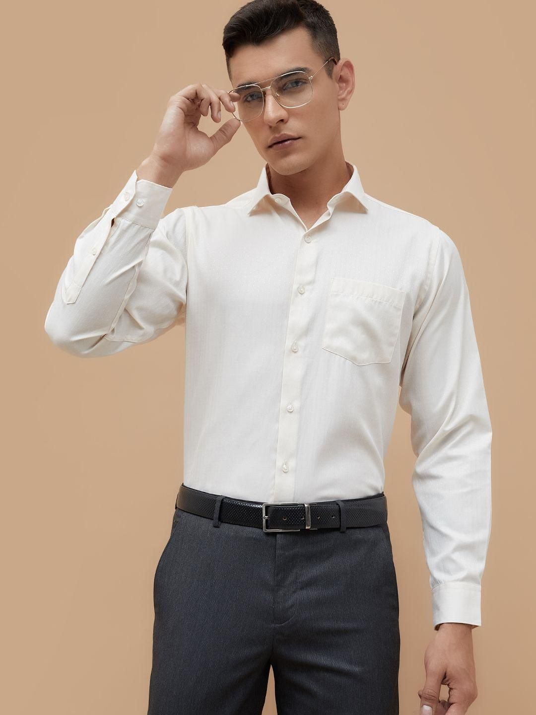 CODE by Lifestyle Spread Collar Cotton Formal Shirt