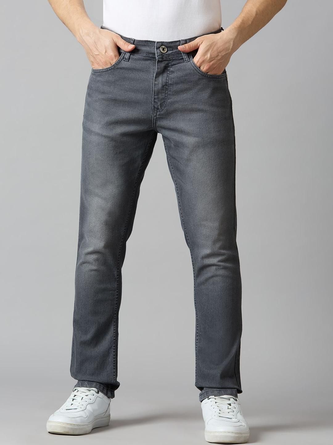 TCI Men Jean Slim Fit Mid-Rise Stretchable Jeans