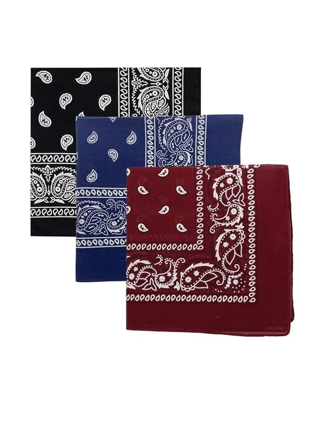 Aadikart Unisex Cotton Paisley Bandanas