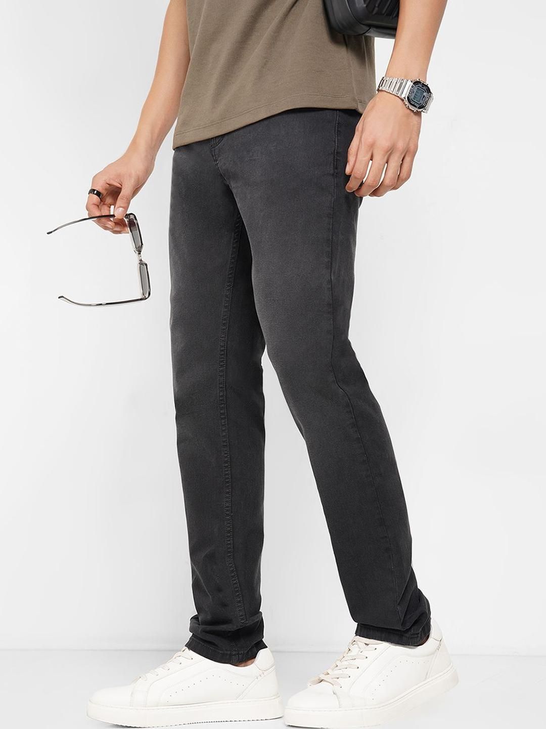 SF Jeans by Pantaloons Men Slim Fit Clean Look Light Fade Jeans