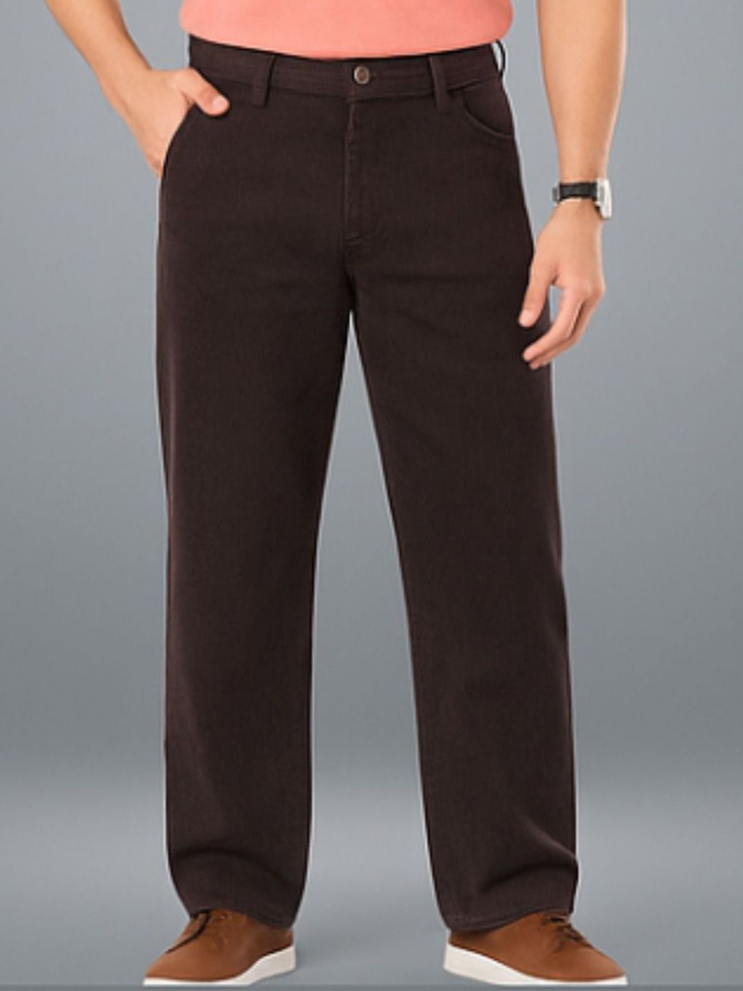 me Queen Men Straight Fit Clean Look No Fade Cotton Jeans