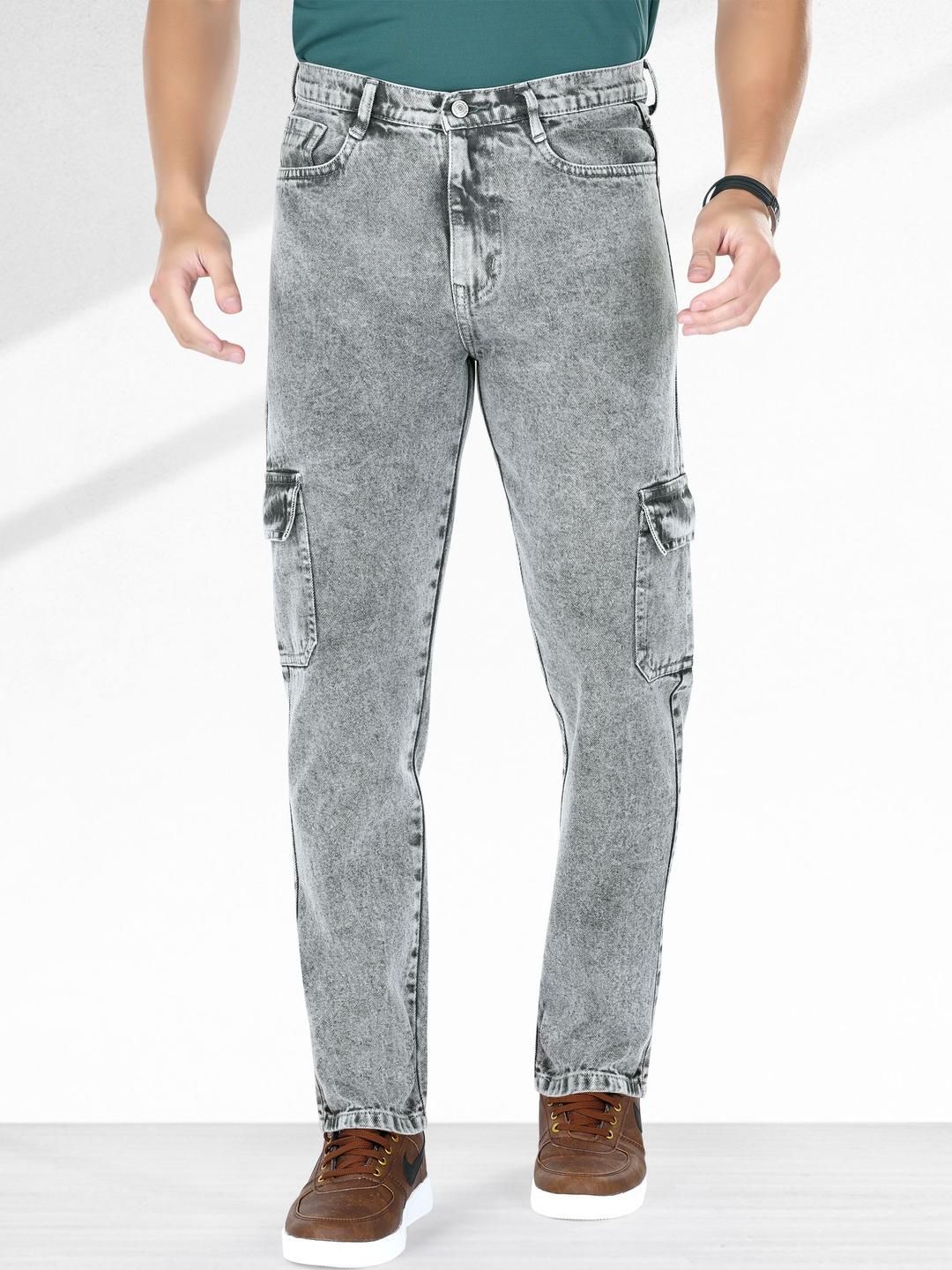 me Queen Men Straight Fit Mid-Rise Heavy Fade Jeans