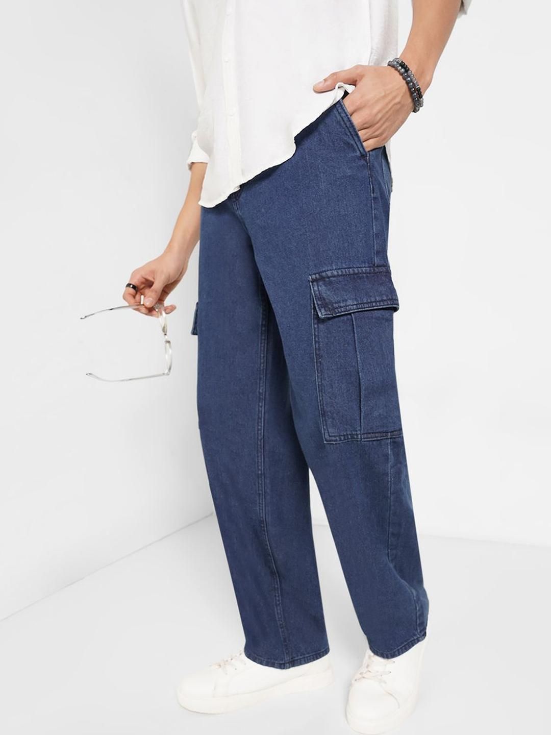 People Men Straight Fit Clean Look No Fade Cotton Jeans