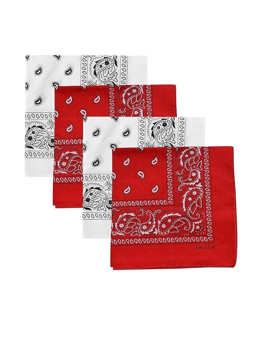 Aadikart Unisex Pack Of 4 Paisley Bandana Head Scarf