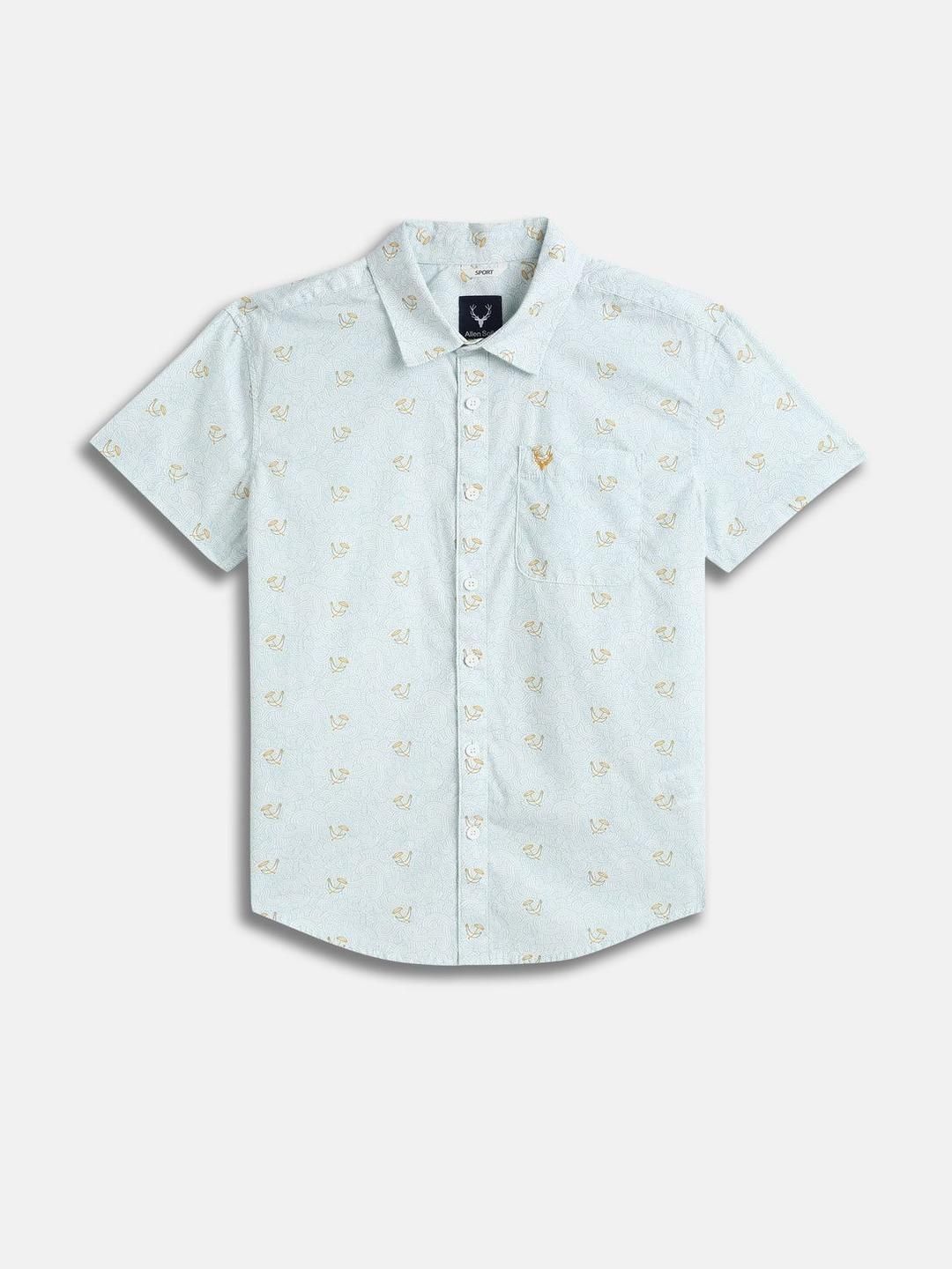 Allen Solly Junior Allen Solly Junior Boys Conversational Printed Spread Collar Cotton Shirt
