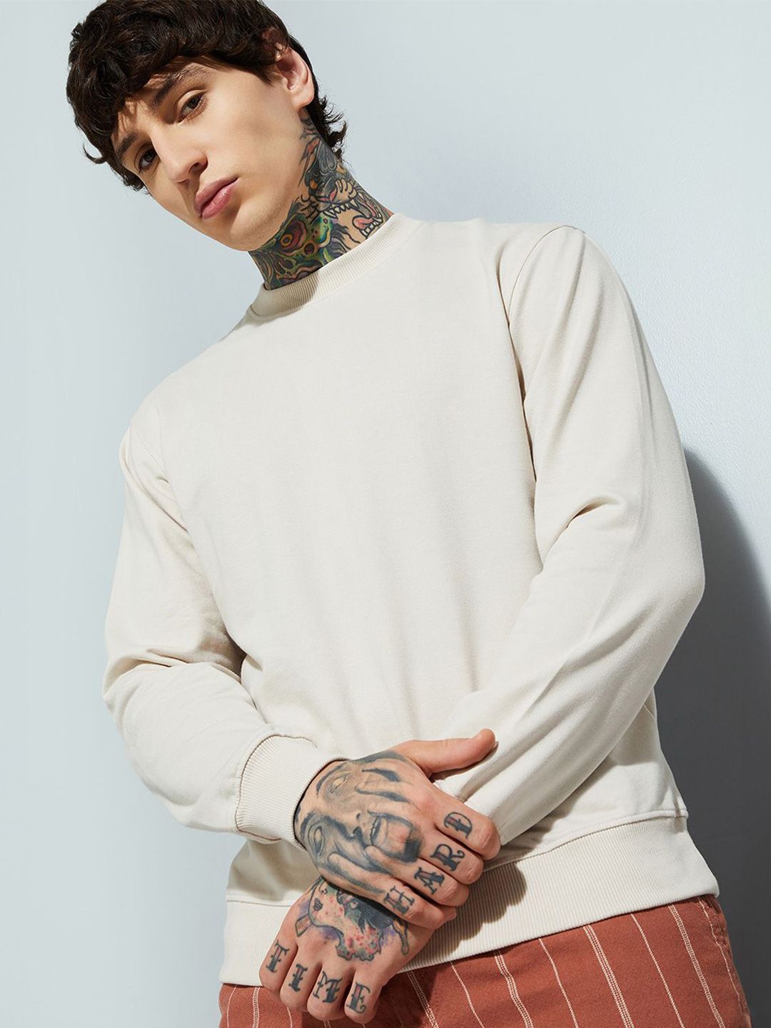 max Men Cotton Round Neck Sweatshirt