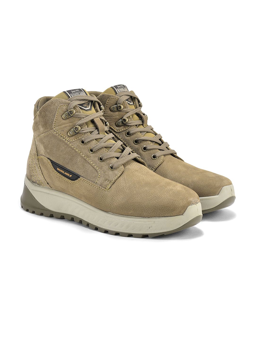 Woodland Woodland Men Mid-Top Regular Boots
