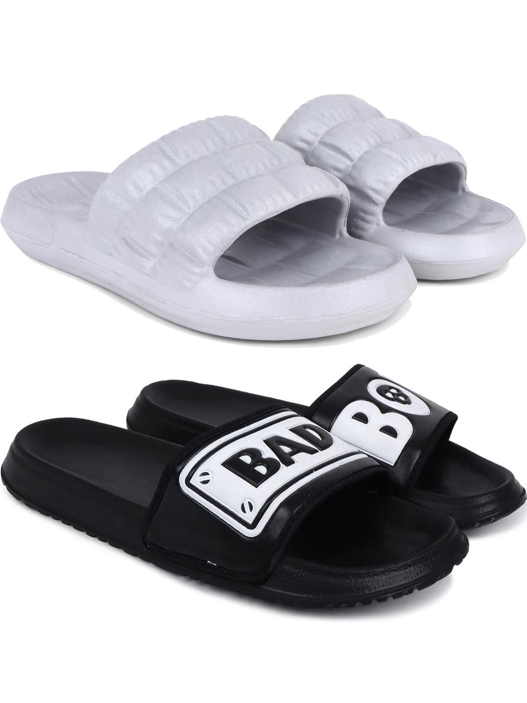 Pampy Angel Men Set of 2 Printed Rubber Sliders