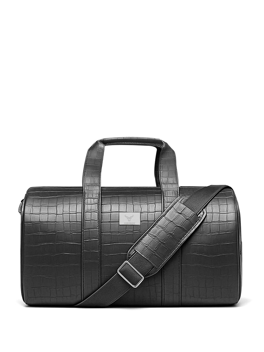 REDHORNS Textured Medium Gym Leather Duffel Bag Price in India