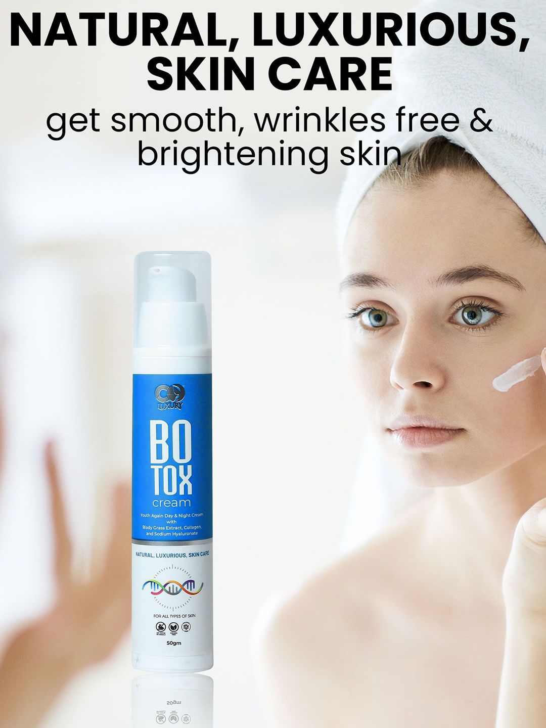Buy CO LUXURY Botox Cream With Blady Grass Extract - 50 g - Day