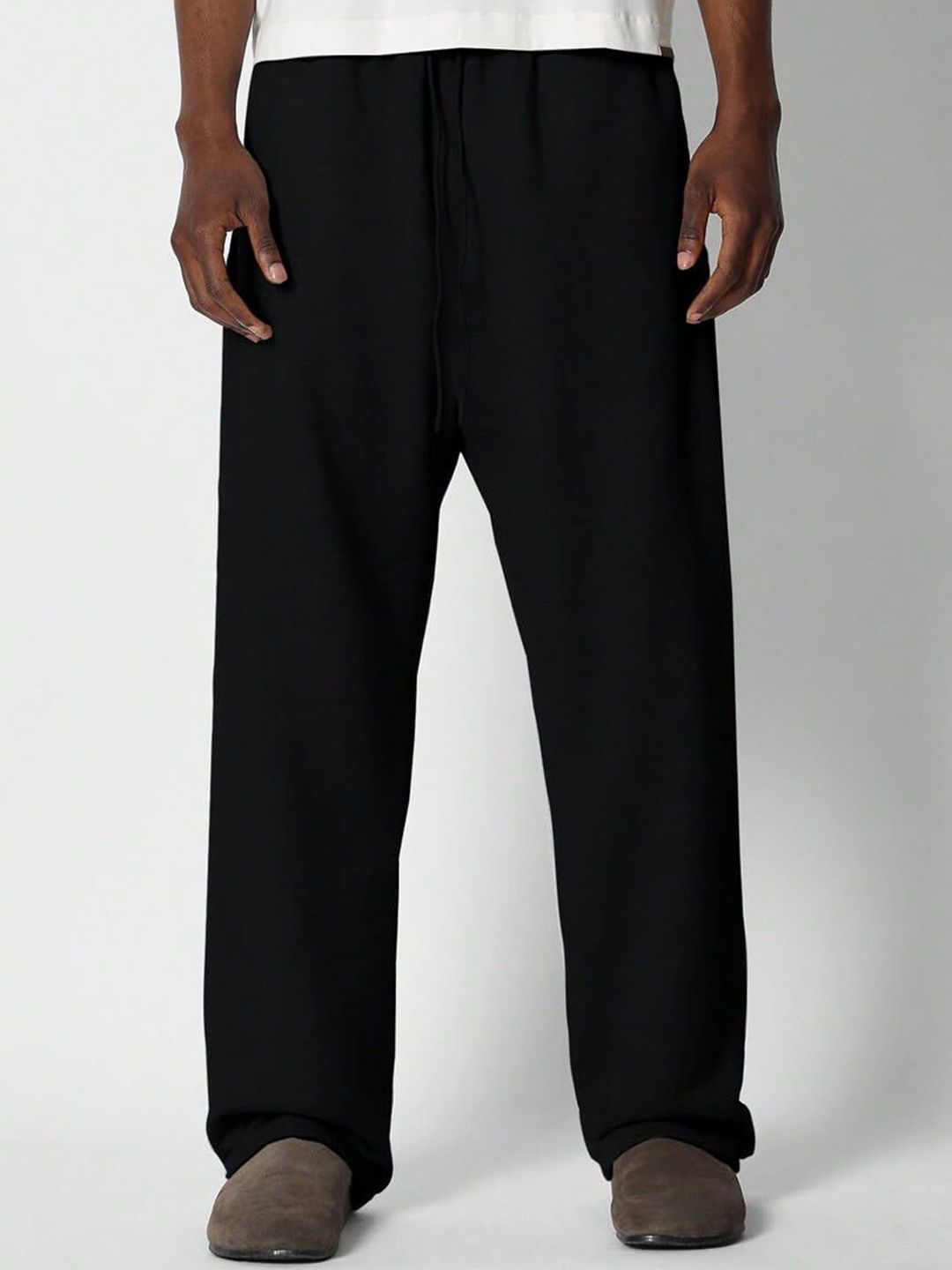 dockstreet Men Pure Cotton Mid-Rise Track Pants