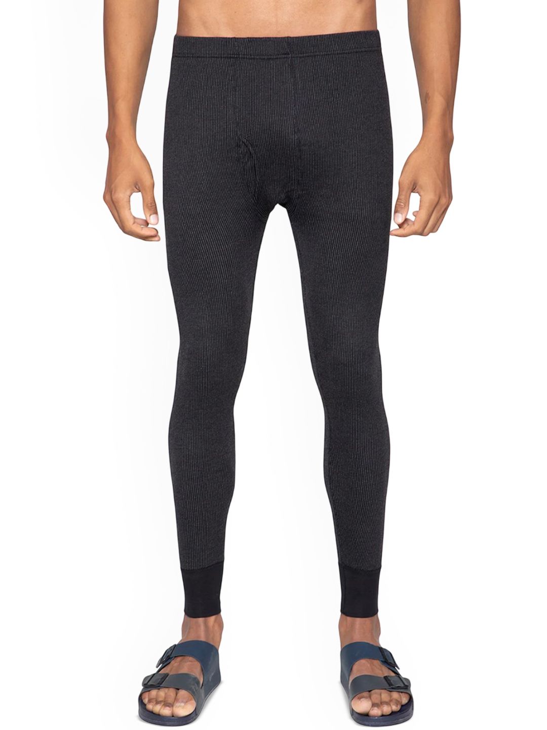 Sporto By Macho Men Pack Of 2 Striped Snug-Fit Thermal Bottoms