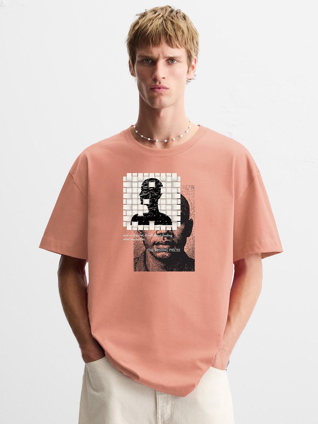MISCHIEF MONKEY Men Graphic Printed Round Neck Pure Cotton T-shirt