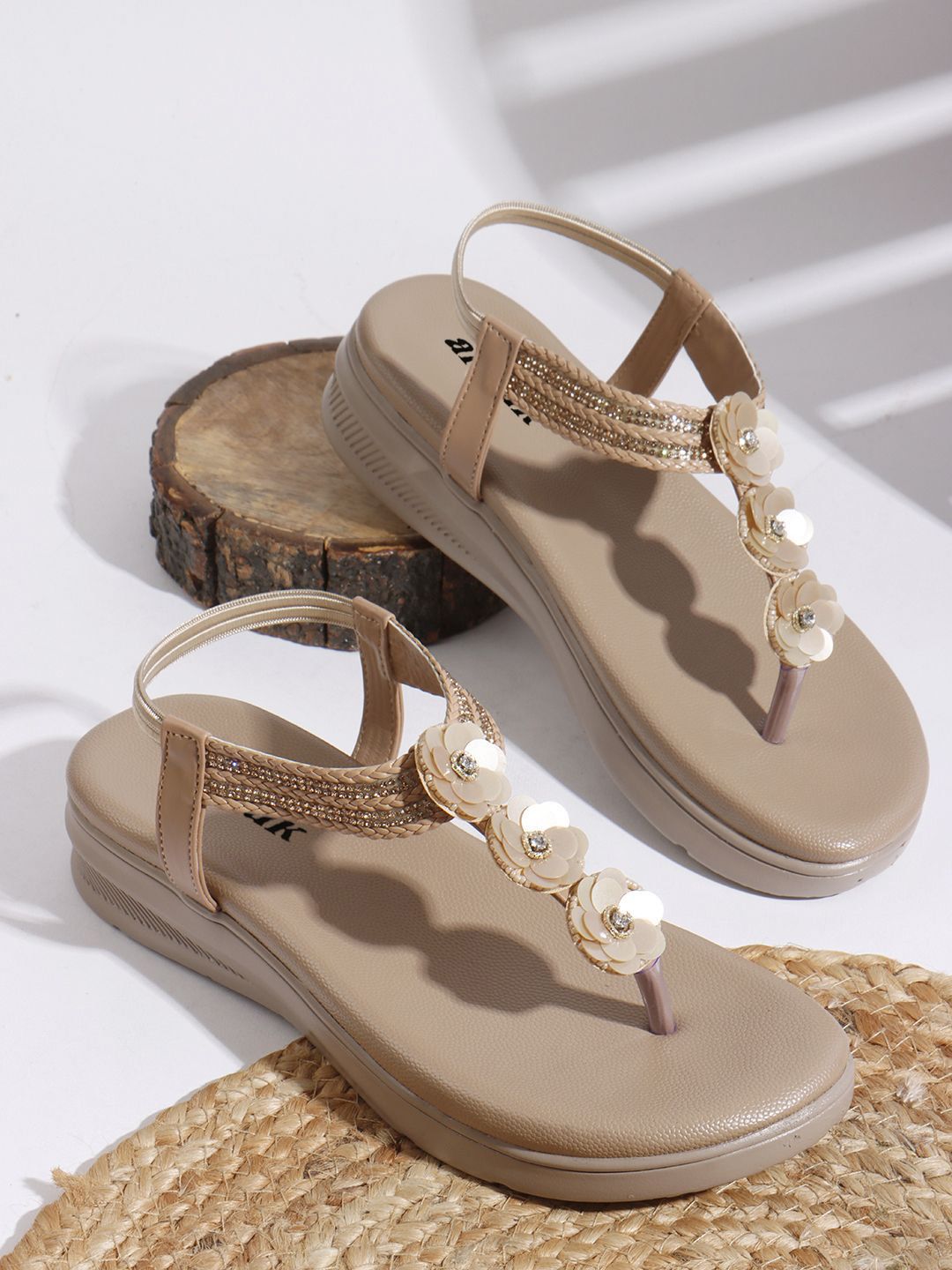 Anouk Women Embellished Open Toe Flats