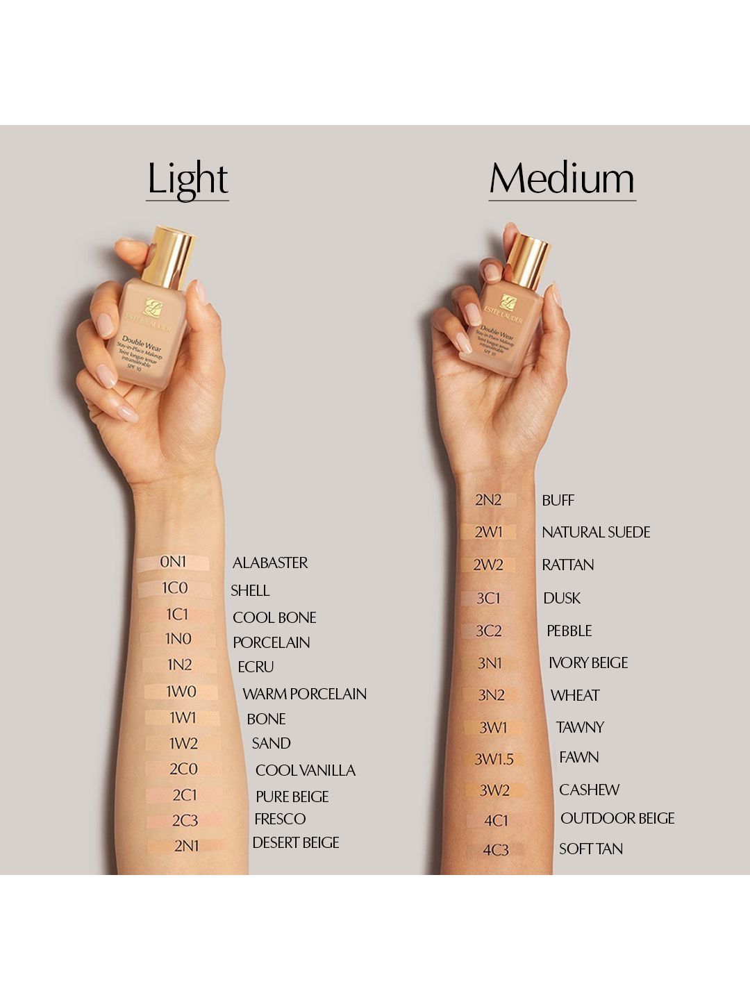 YSL 73,5 & Estée Lauder 310 Lauder Foundation Shades Ysl Double Wear Foundation Buy Estee