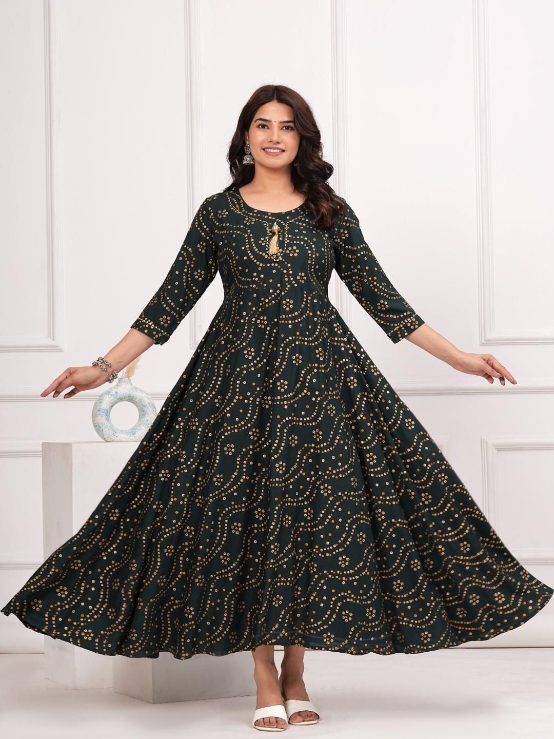 slim fit dress slacks Latest Floral Print Party Wear Gowns For Women