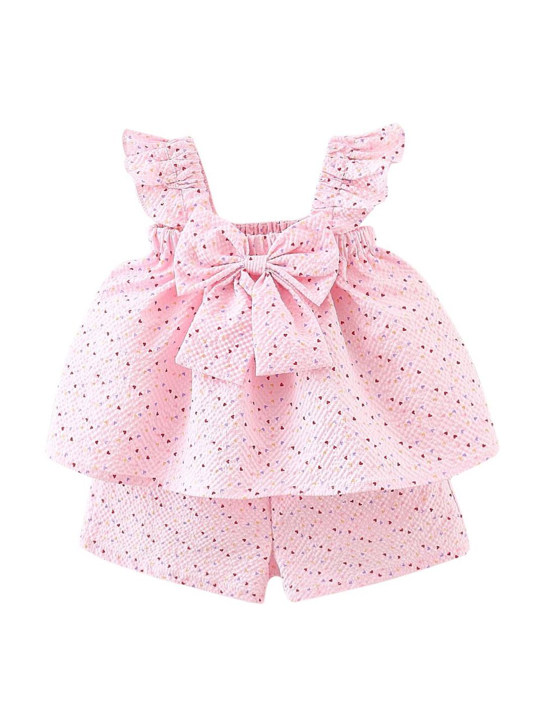 StyleCast x Revolte Girls Printed Square Neck Top With Shorts