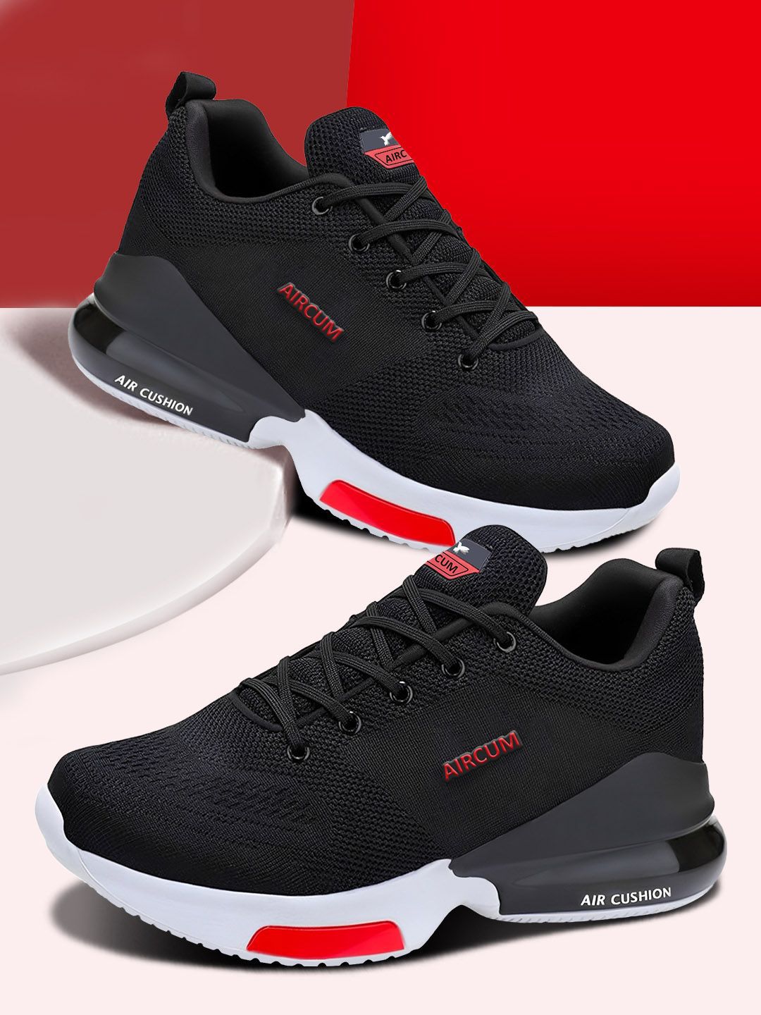 Aircum Men Round Toe Lightweight Basics Sneakers