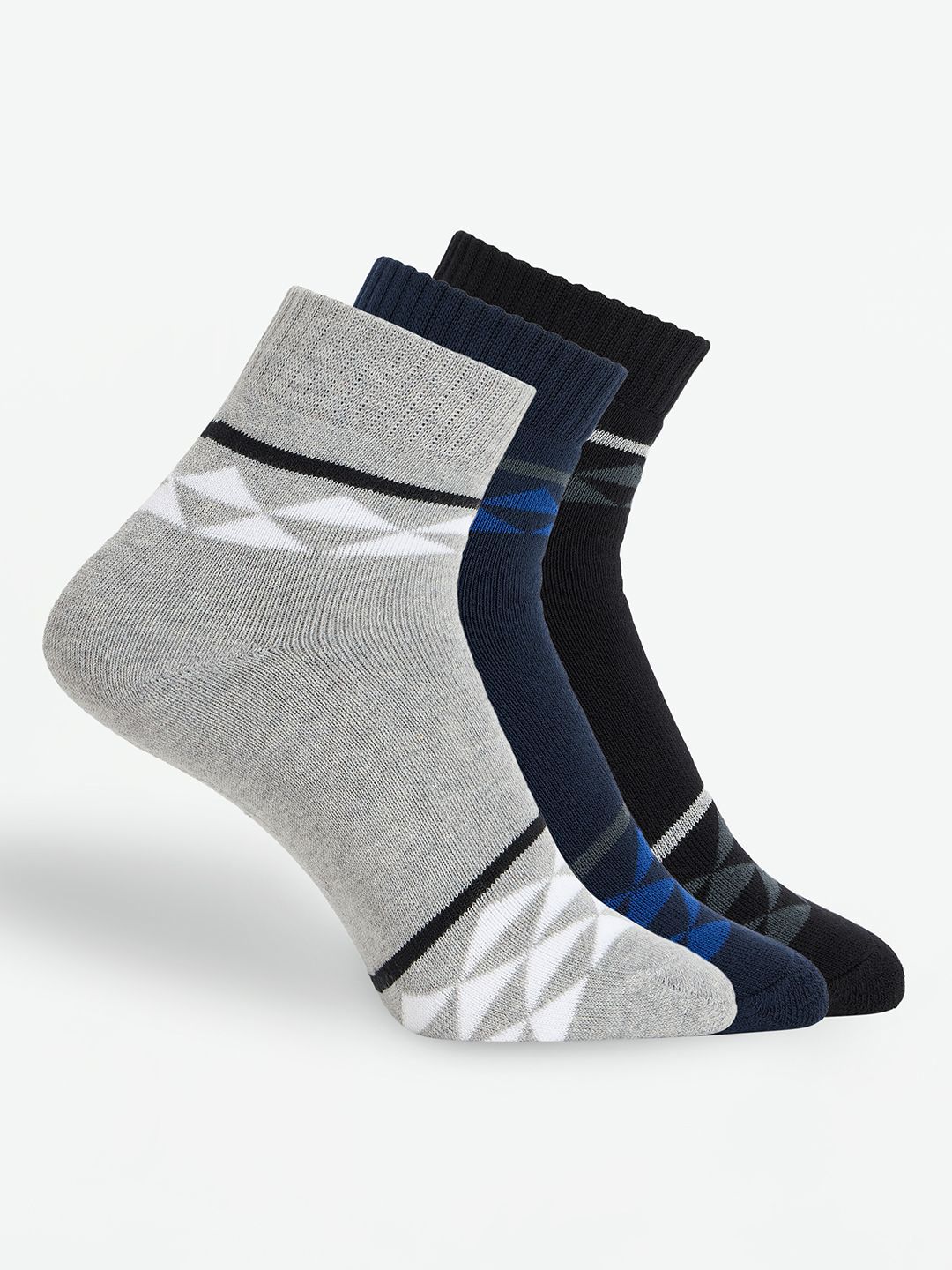 Duke Men 3-Pcs Ankle -Length Socks