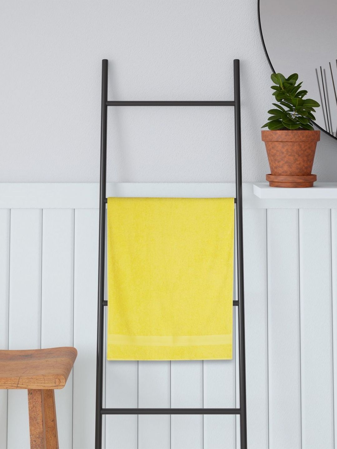 Portico SkyEdge Yellow Cotton 410 GSM Bath Towel