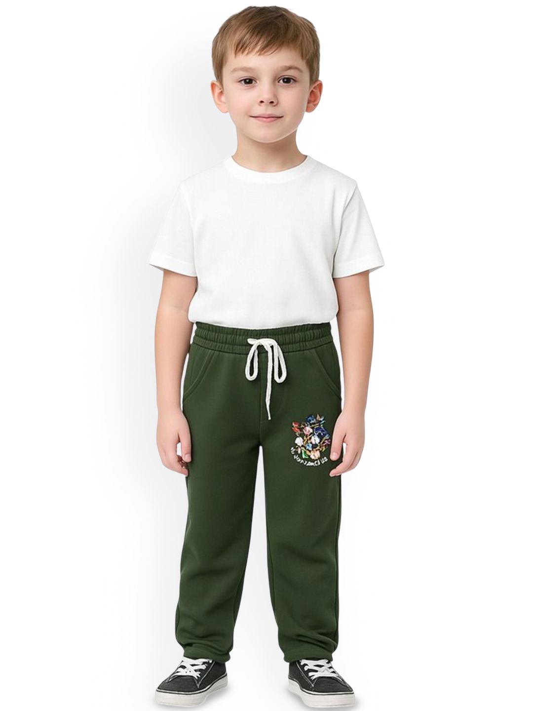 PARYAG Boys Pack Of 2 Printed Antimicrobial Track Pants