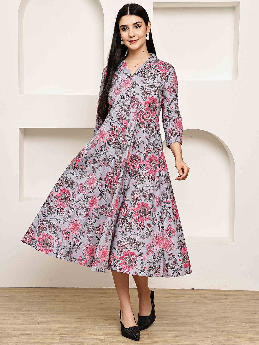 myntra cotton midi dress Buy Endless Affair Organic Cotton Fit & Flare Midi Dress - Dresses for Women 38656017