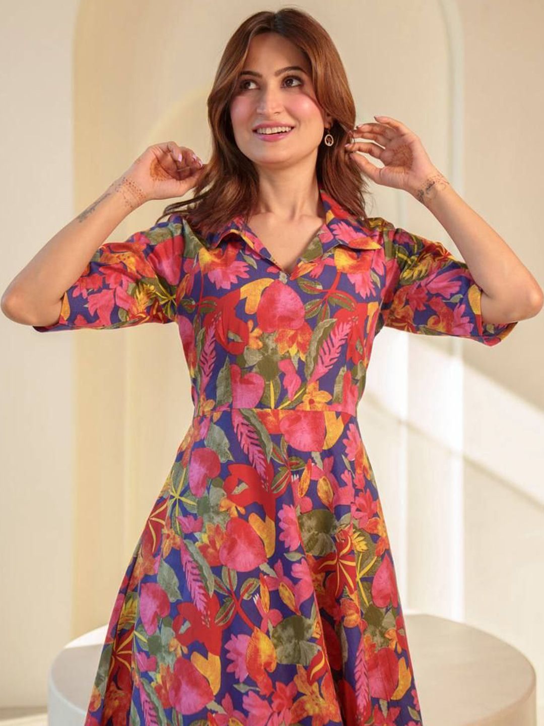 Buy CORSICA Women Floral Print Fit & Flare Maxi Dress - Dresses for Women 35903025 | Myntra Buy CORSICA Women Floral Print Fit & Flare Maxi Dress - Dresses for Women 35903025 | Myntra
