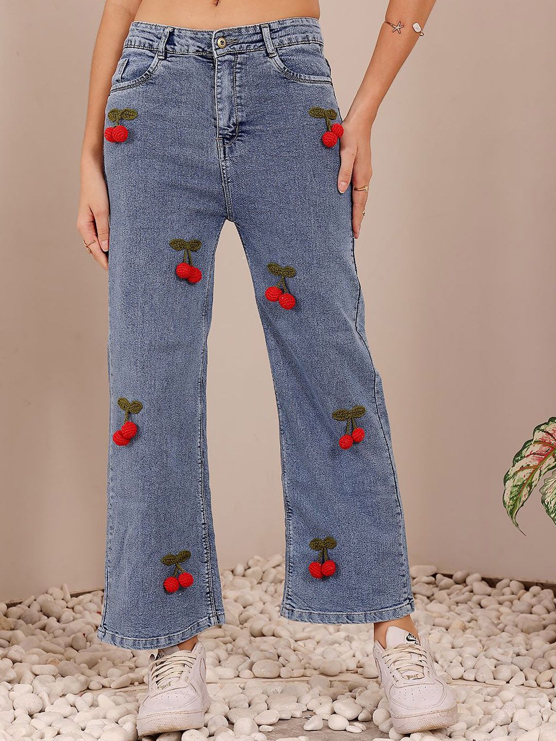 バッグ JESSA MAE ALFECHE   JEANS Buy Velvery Ajoobaa Women Cherry Straight Fit Mid-Rise Jeans