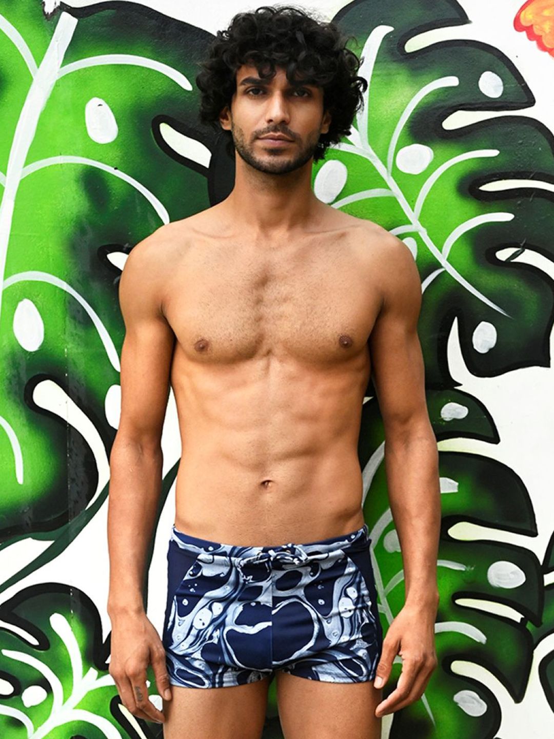 TROVE - 365 Days of Summer Swim Trunk  in Imprints of Flow Vivid Wavelets