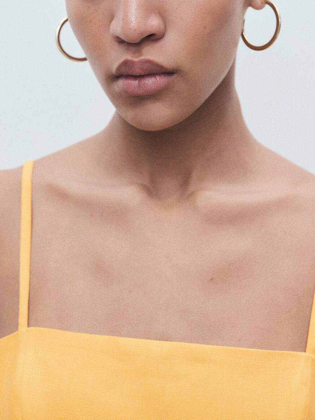 Linen Belted A-Line Maxi Dress