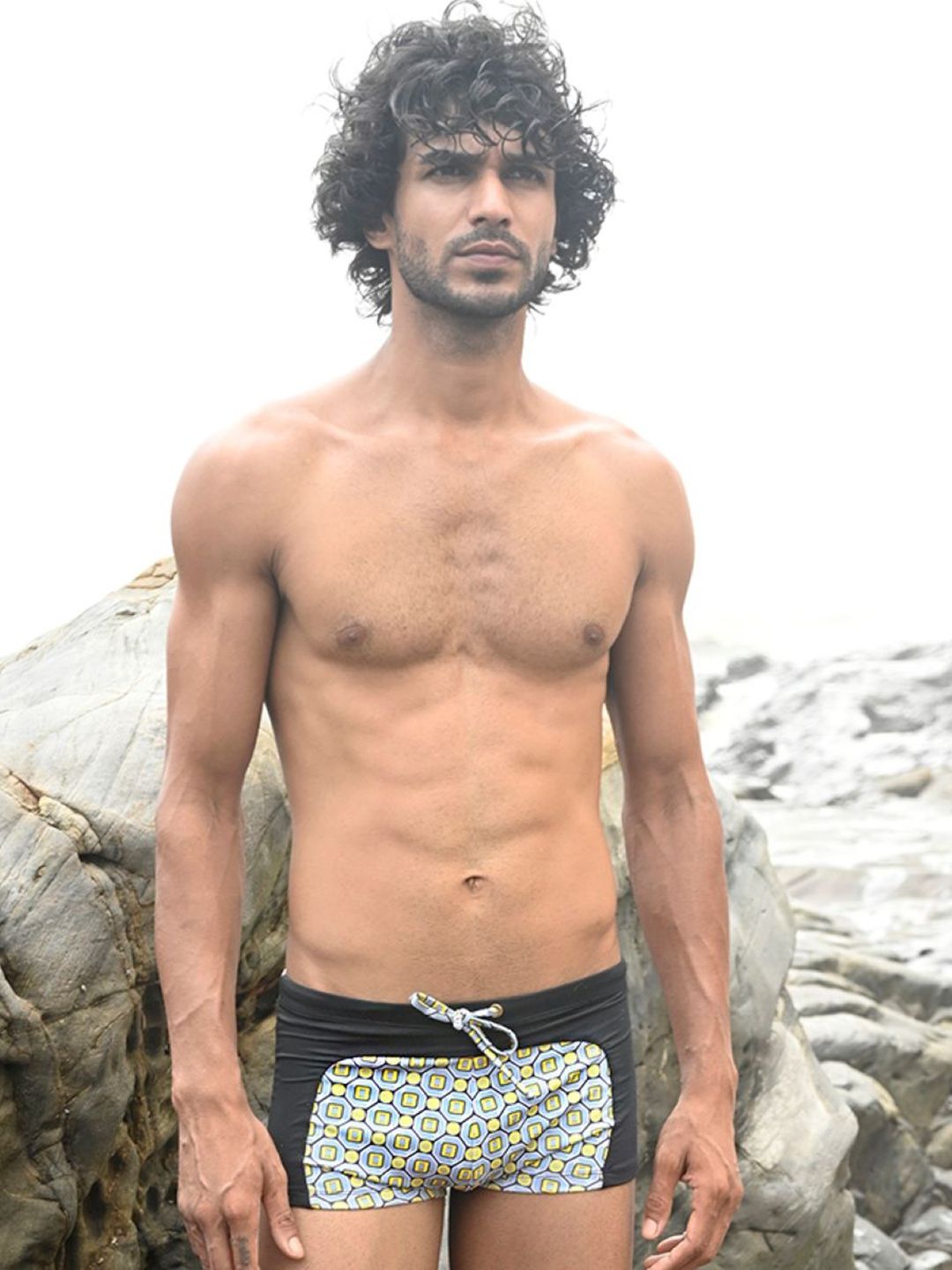 TROVE - 365 Days of Summer
Cut & Sew Swim Trunks with Geo Wave Print
