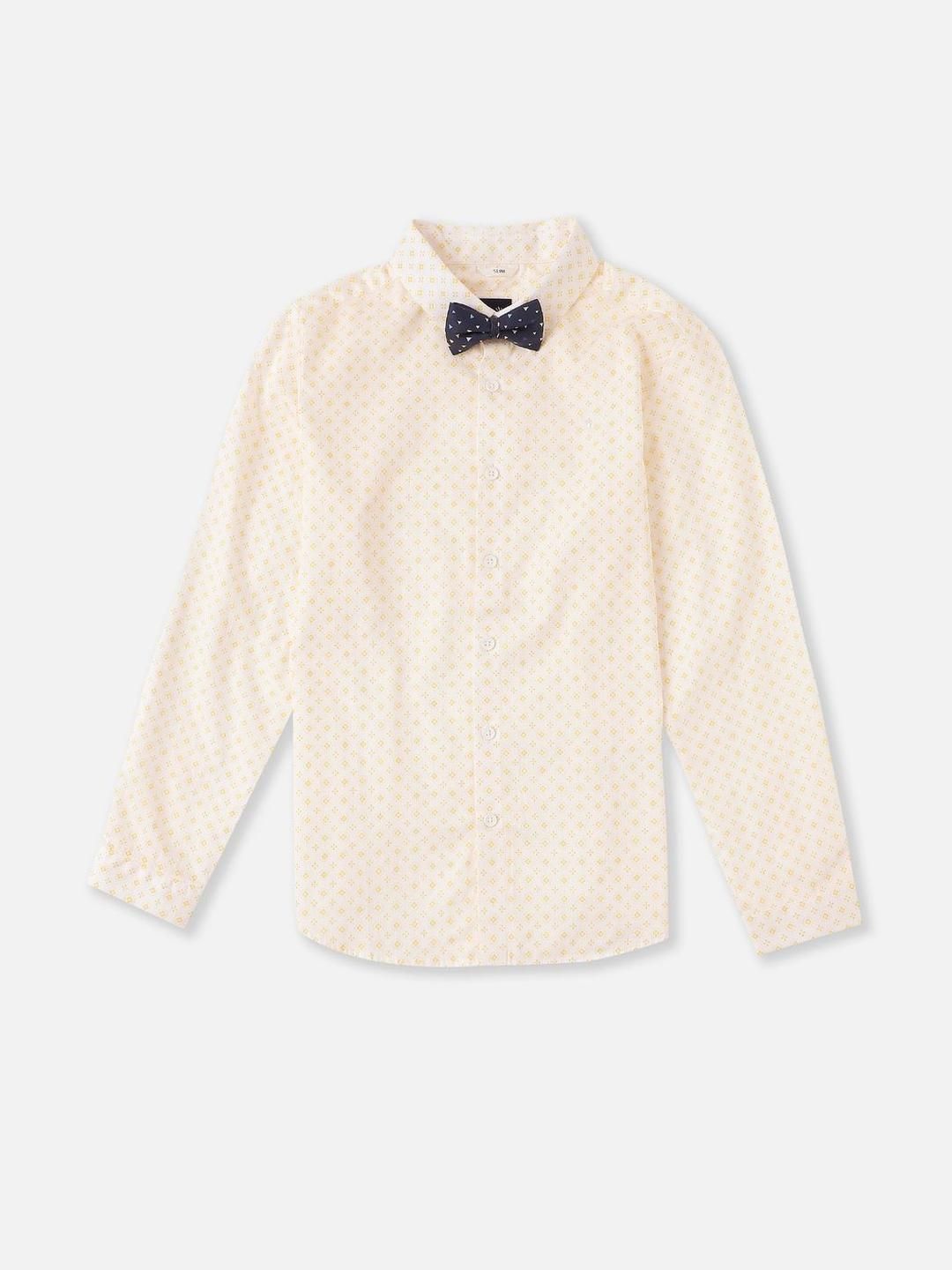 Allen Solly Junior Allen Solly Junior Boys Floral Printed Spread Collar Cotton Slim Fit Shirt
