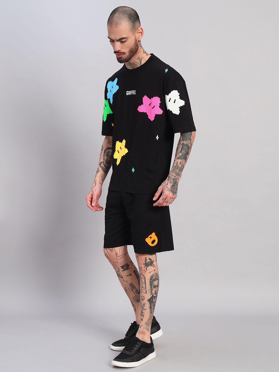 GRIFFEL GRIFFEL Men Printed Cotton Co-ord Set