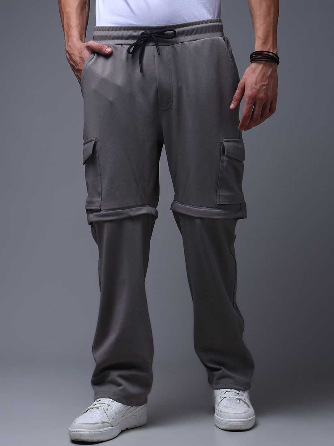 MADSTO Men Straight Fit Detachable Trackpants