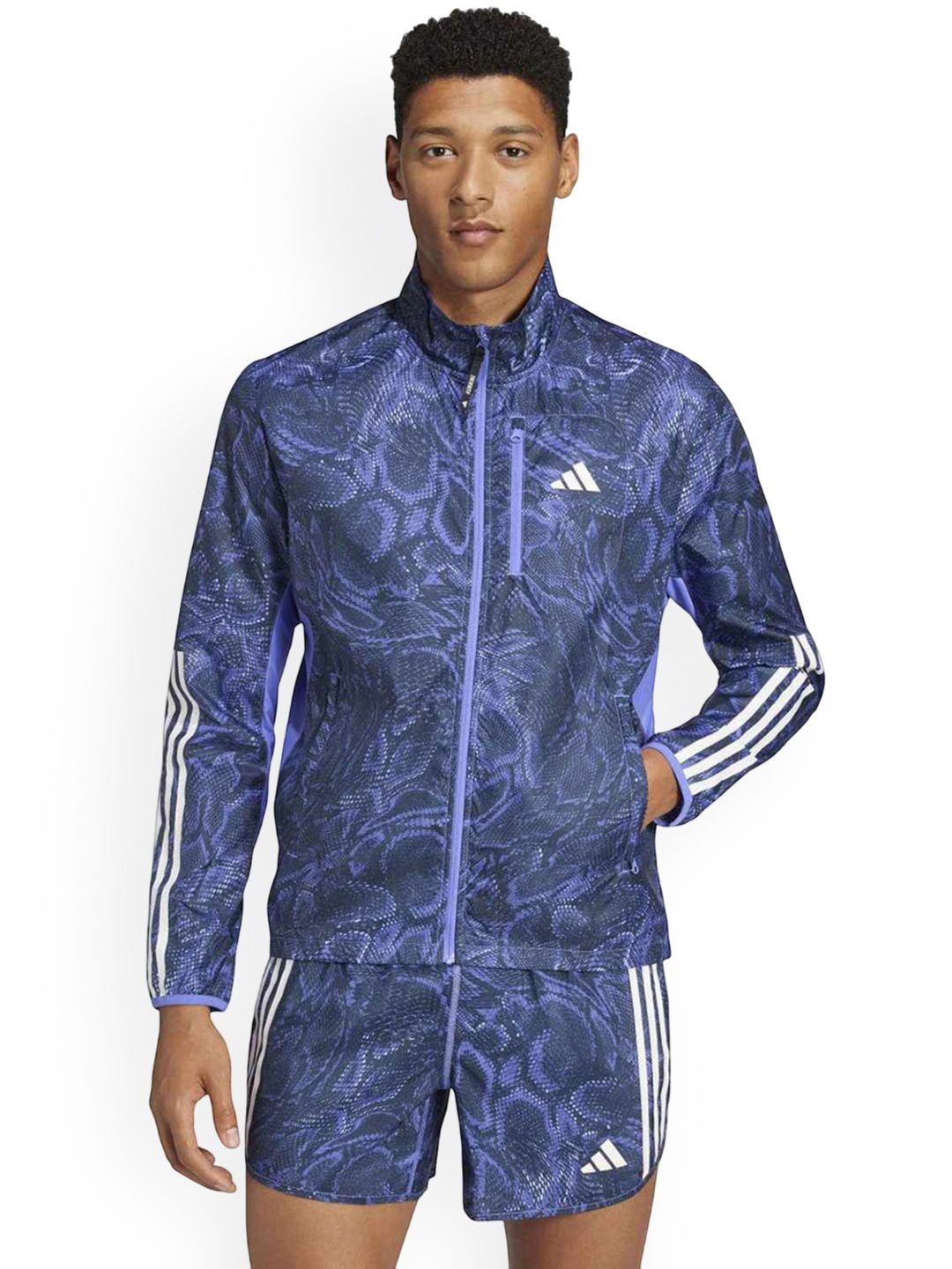 ADIDAS Men Own The Run Excite All Over Printed Jacket