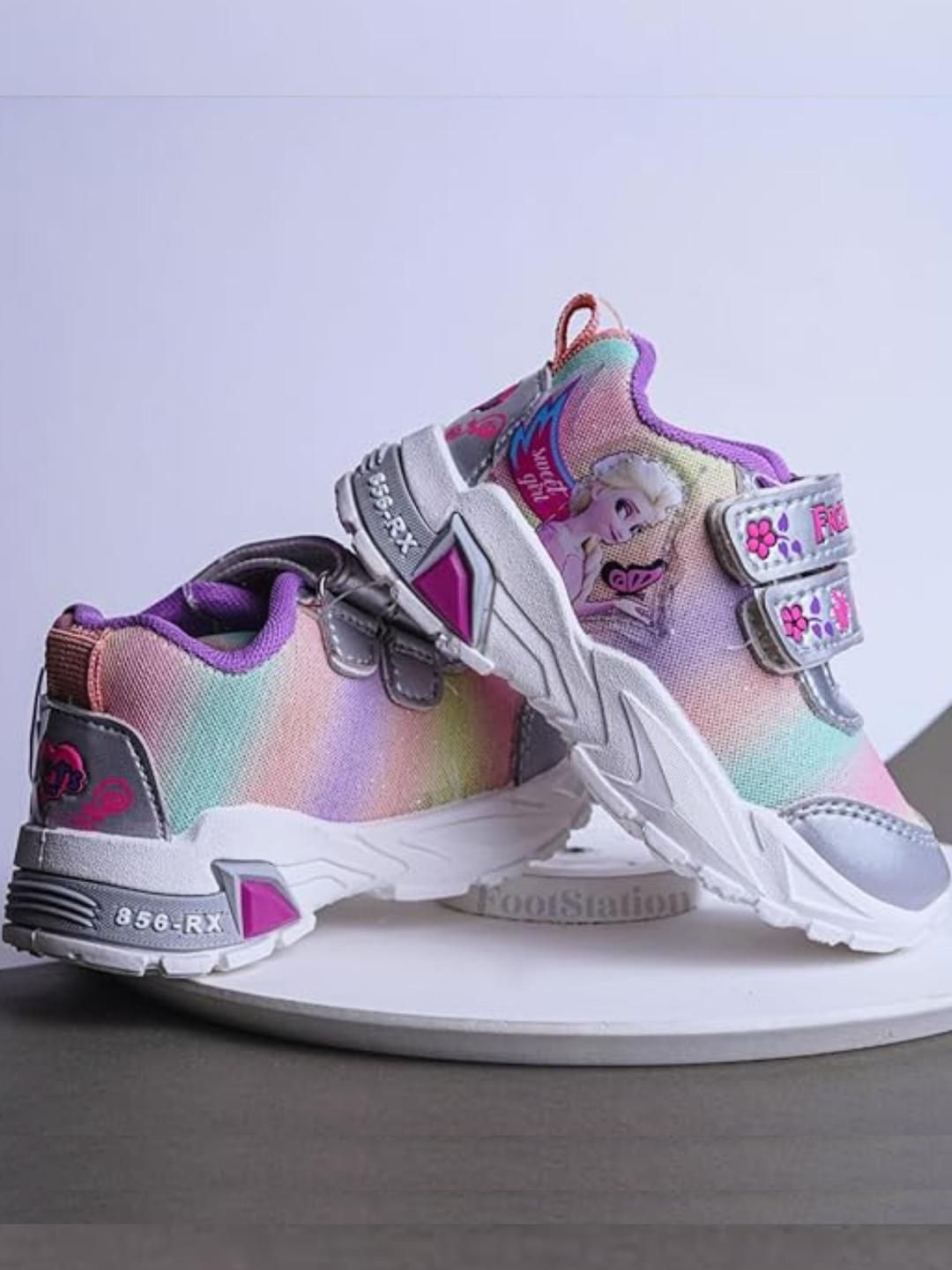 FootStation Kids-Girls Purple Casual Shoes