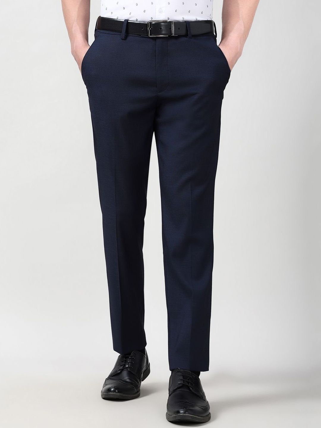 Peter England Elite Men Slim Fit Trousers