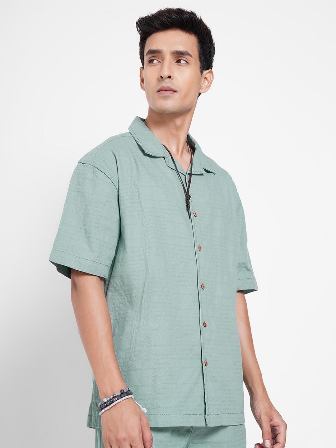 7 Alt by Pantaloons Spread Collar Casual Oversized Pure Cotton Shirt