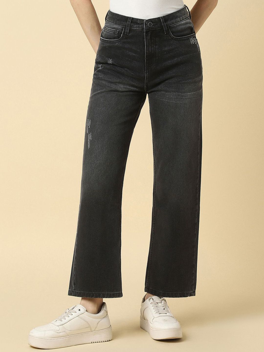 Allen Solly Woman Women Cotton Regular Fit Mid-Rise Light Fade Jeans
