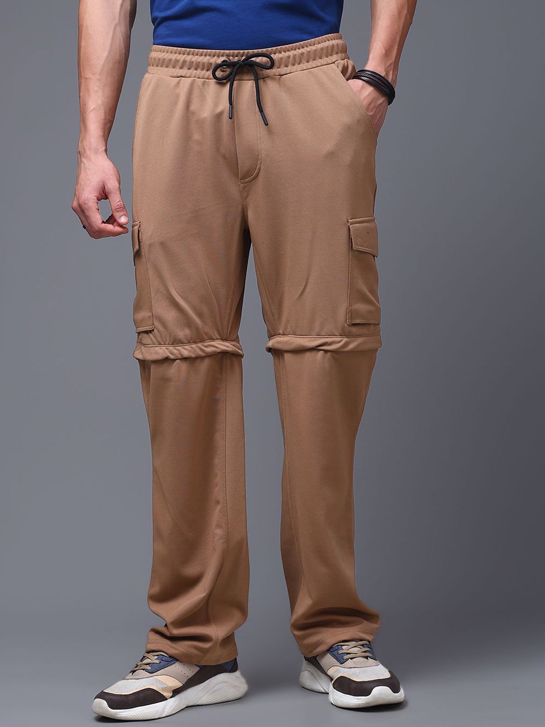 MADSTO Men Straight Fit Detachable Trackpants