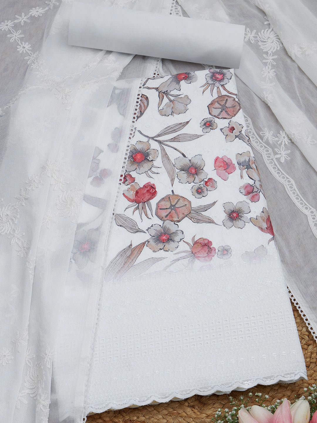 Soch Printed Unstitched Dress Material