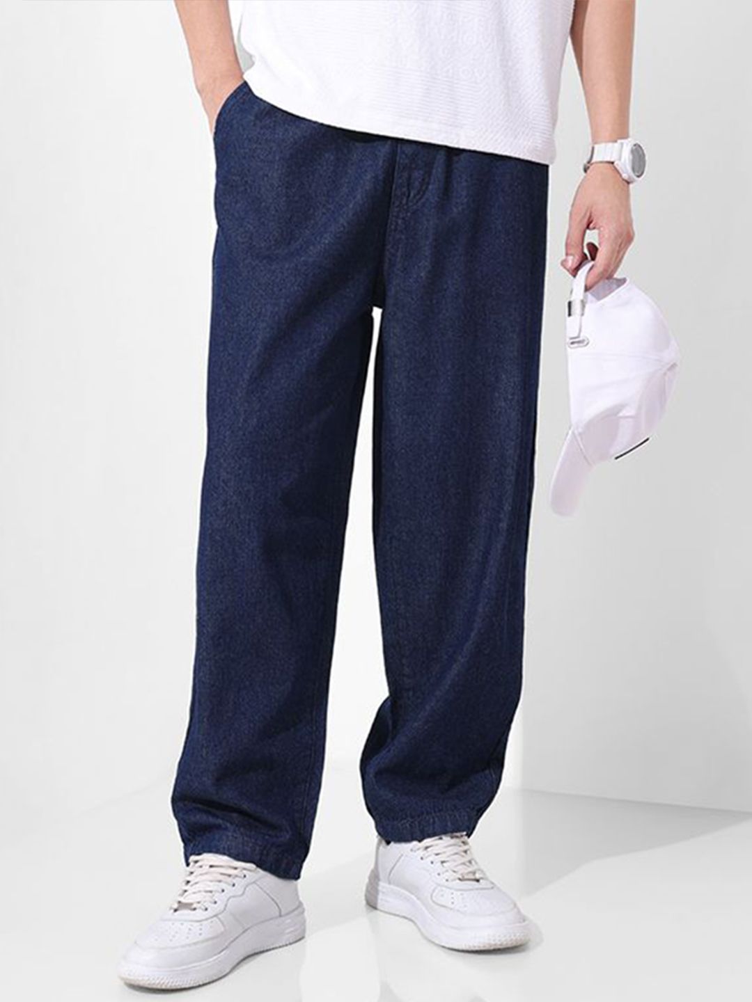 The Indian Garage Co Men Mid-Rise Relaxed Fit Jeans