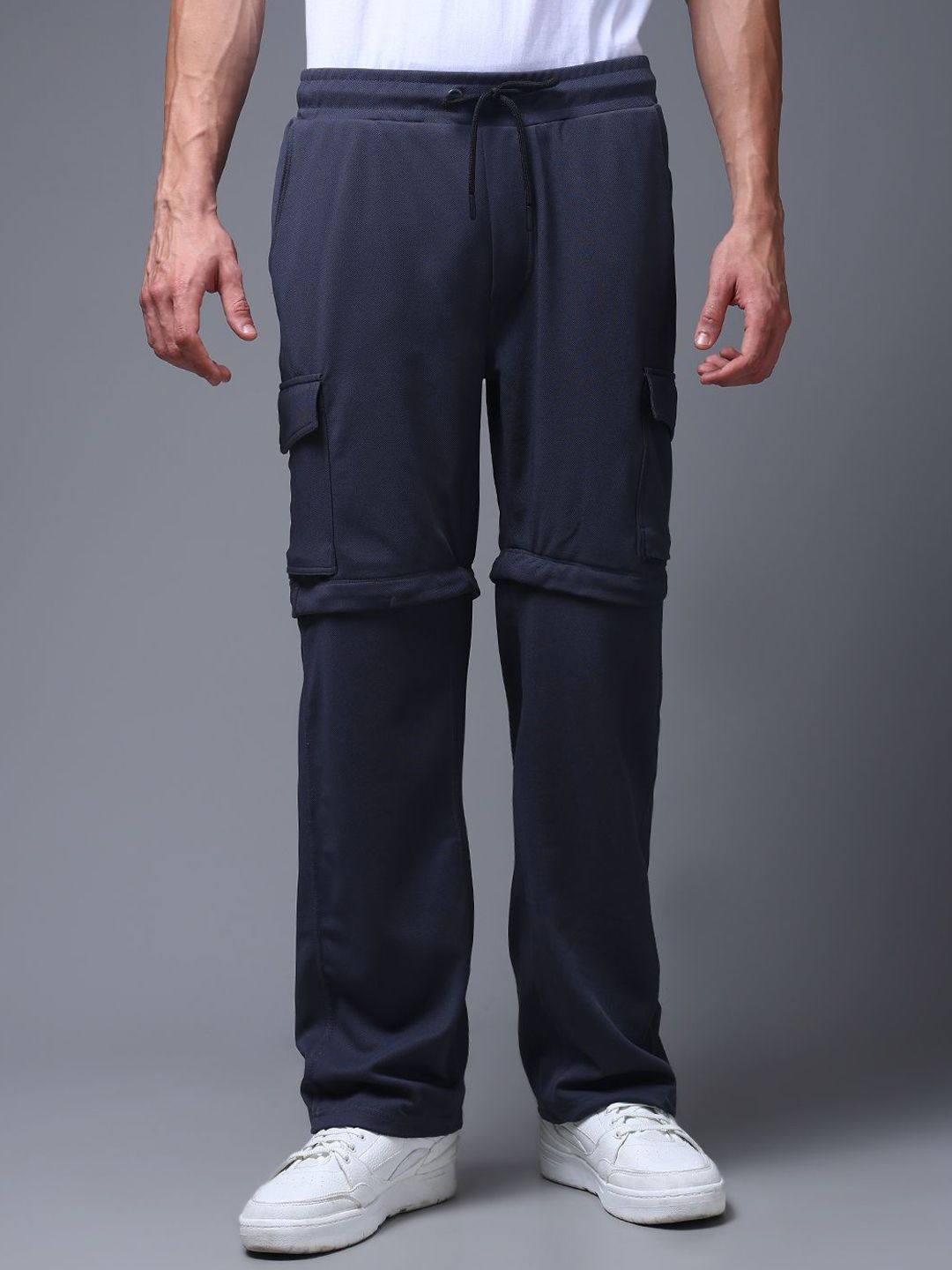 MADSTO Men Straight Fit Detachable Trackpants