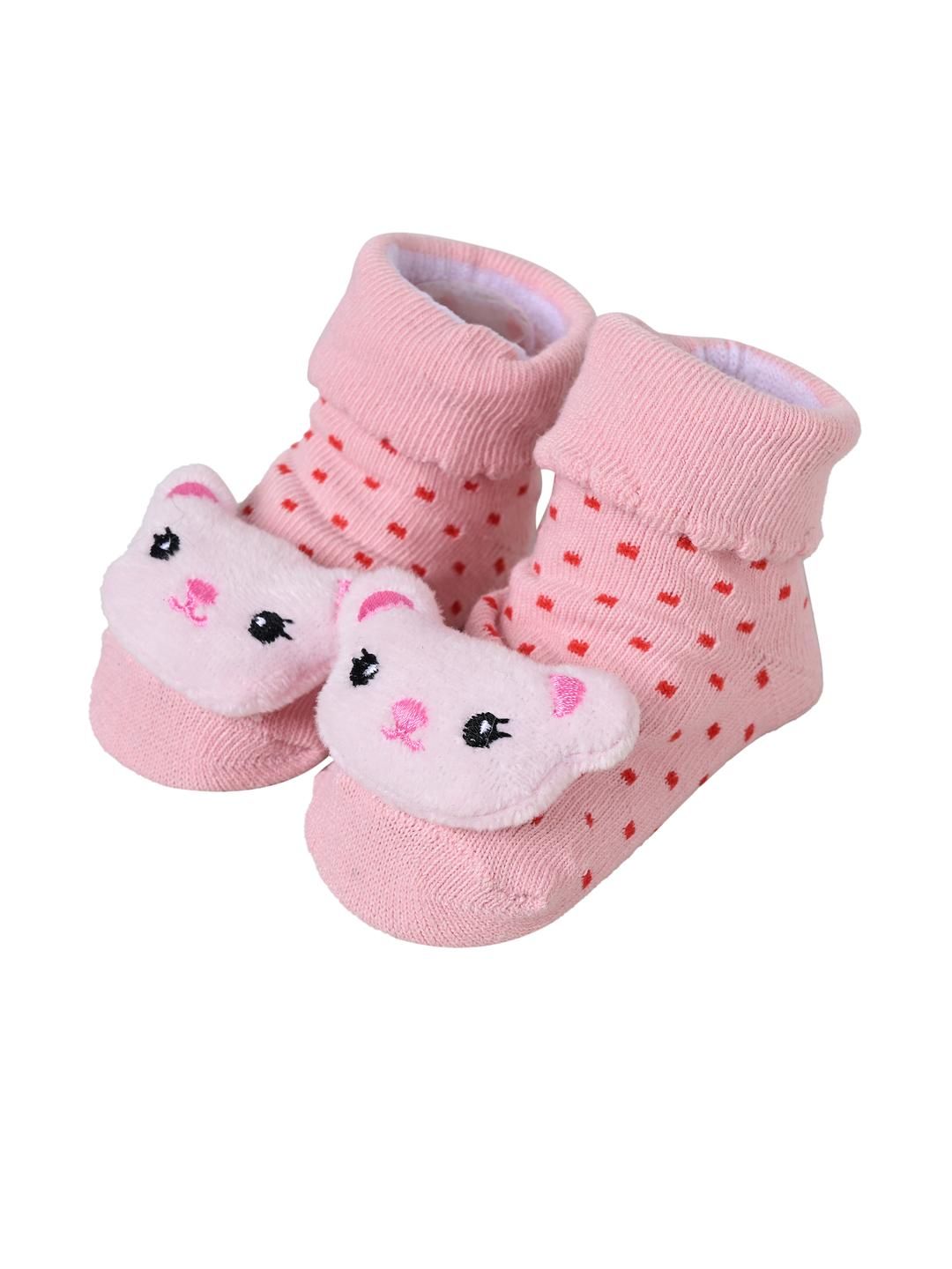 ME Stores Baby Socks Baby Footies with Anti-Skid Silicon support, Pack of 1 pairs
